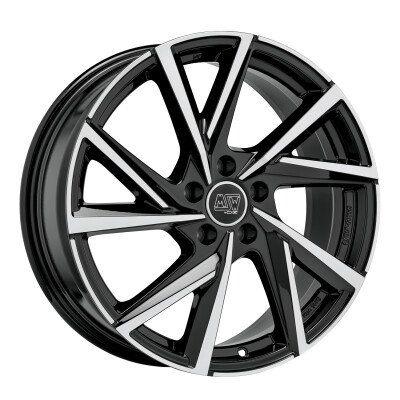 MSW msw 80-5 gloss black full polished 17"
             W19383012T56